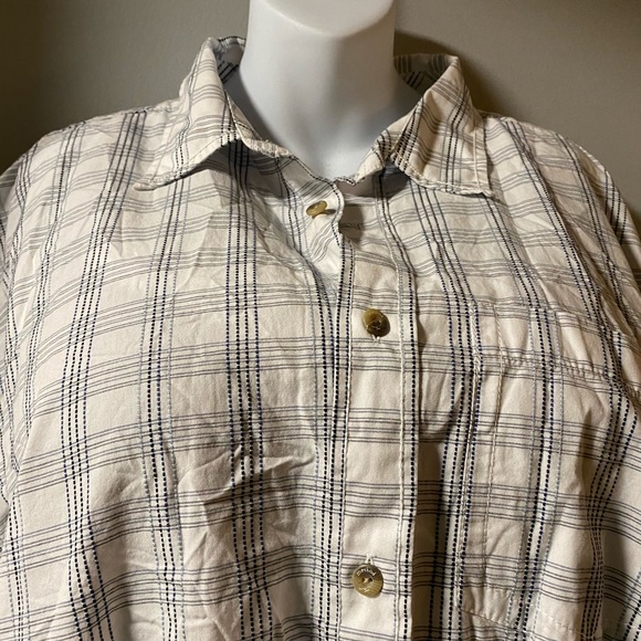 NWOT Method blue and wht plaid men’s XXL - Picture 2 of 4